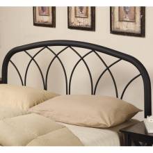 Iron Beds and Headboards Full/Queen Modern Black Metal Headboard